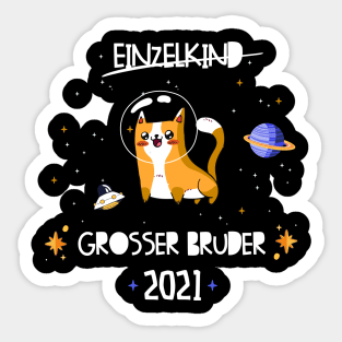 Großer Bruder 2021 Astronauten Katze Planeten Sticker